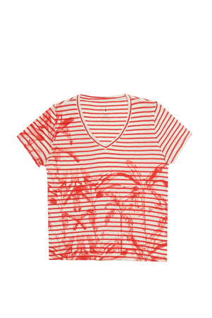 Open image in slideshow, Nature Printed T-shirt &quot;V&quot;
