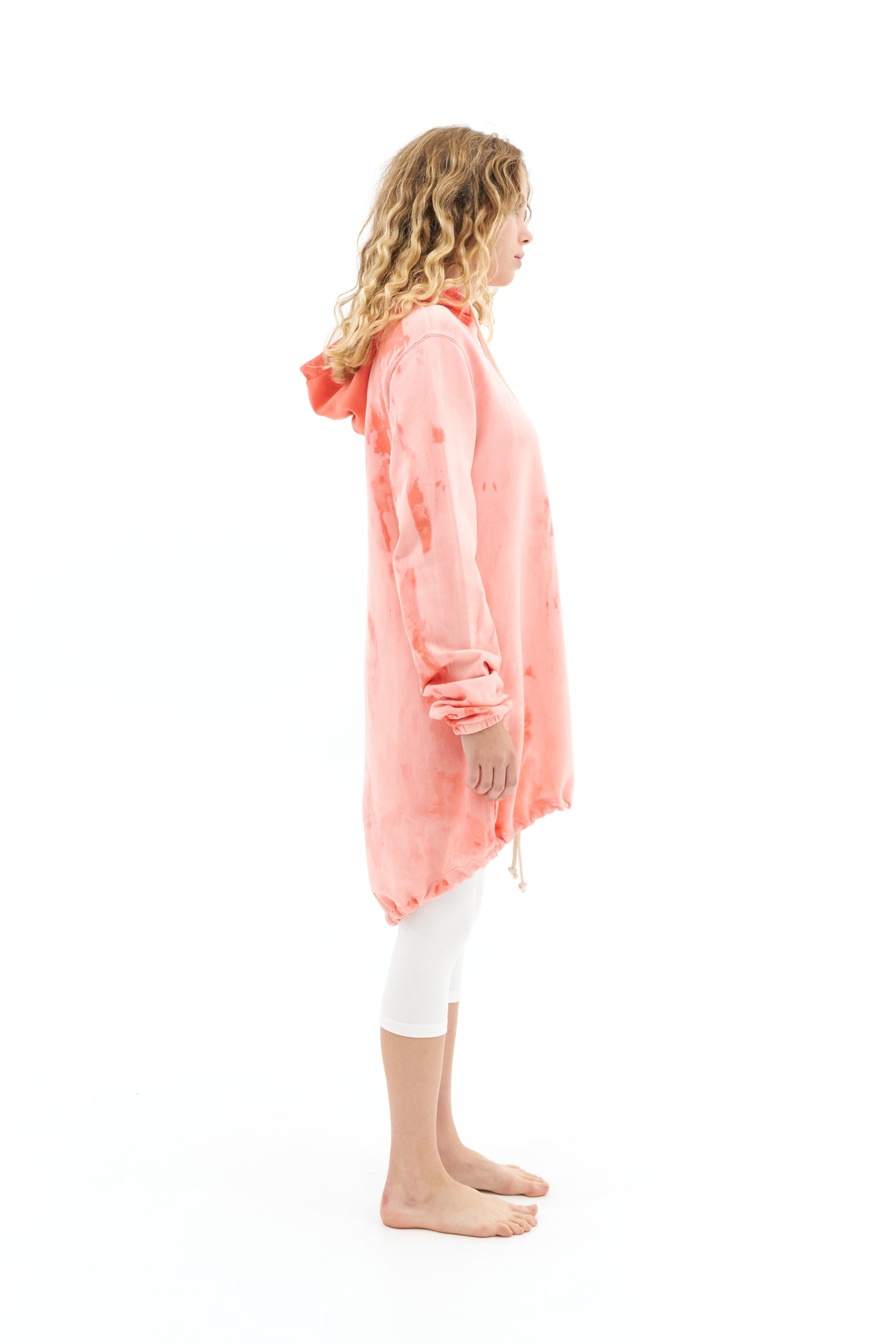 Discoloration Hoodie Dress